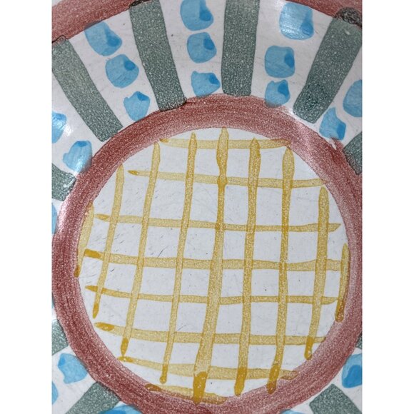 MackenzieChilds 1991 Hand-Painted Ceramic Salad Bowl Madison - Picture 3 of 6